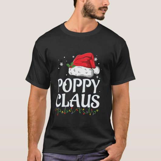 T-shirt Poppy Claus Groupe Famille de Noël Correspondant P (Devant)