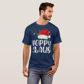 T-shirt Poppy Claus Père Noël Christmas Matching Famille (Devant entier)