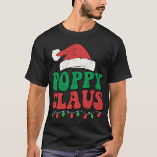 T-shirt Poppy Claus Père Noël Lumières Noël Famille Corres