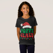 T-Shirt Poppy Claus Père Noël Lumières Noël Famille Corres (Devant entier)