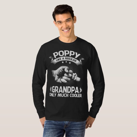 T-shirt POPPY Definition Like Regular Grandpa Only Cooler (Devant entier)