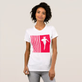 T-shirt Poppy Grandes Modernes avec Silhouette Mode (Devant entier)