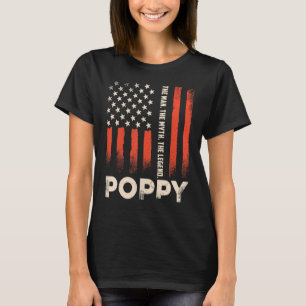 T-shirt Poppy L'Homme Le Mythe La Légende Grand-Père