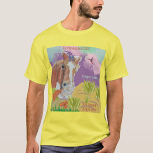 T-shirt Poppy sourit scripture