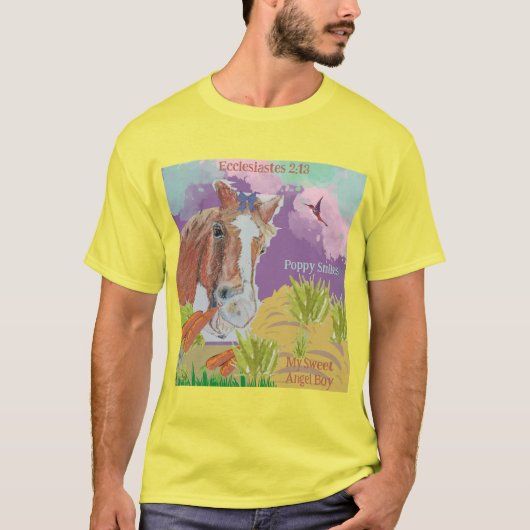 T-shirt Poppy sourit scripture (Devant)