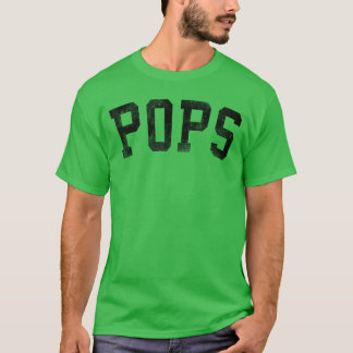 T-shirt Pops Classic Bold Font Anniversaire Pops cadeau fi