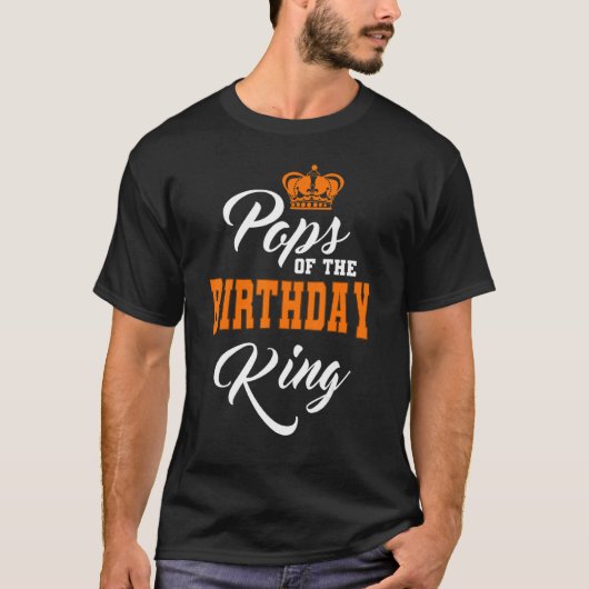 T-shirt Pops De L'Anniversaire King Party Anniversaire de  (Devant)