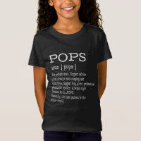 Pops Définition Grandpa Fête des pères Cadeaux - H