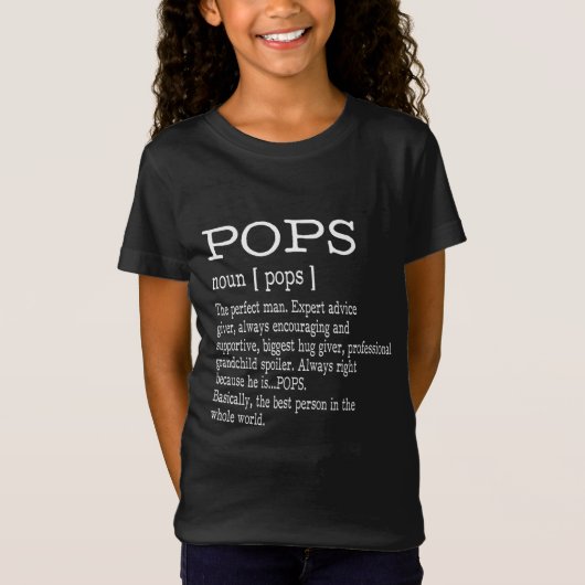 T-Shirt Pops Définition Grandpa Fête des pères Cadeaux - H (Devant)
