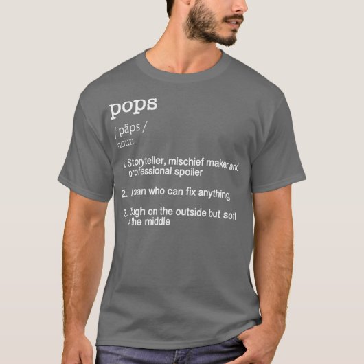 T-shirt Pops Définition TFunny Cool cadeau cadeau cadea (Devant)