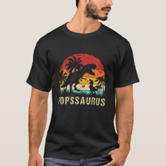 T-shirt Pops Dinosaur Funny Kid Pops Saurus