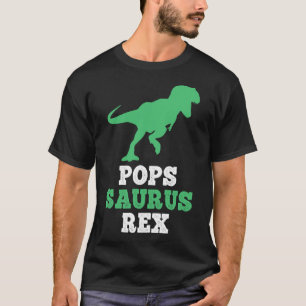 T-shirt Pops-saurus Rex Dino Dinosaure Popssaurus Drôle