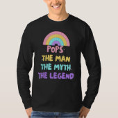 T-shirt Pops the man the myth the legend sign (Devant)