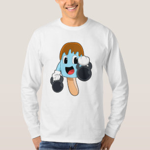 T-shirt Popsicle at Strength entraînement avec Dumbbells