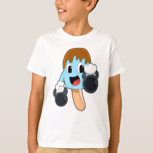 T-shirt Popsicle at Strength entraînement avec Dumbbells