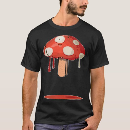 T-shirt Popsicle de champignons fondus (Devant)