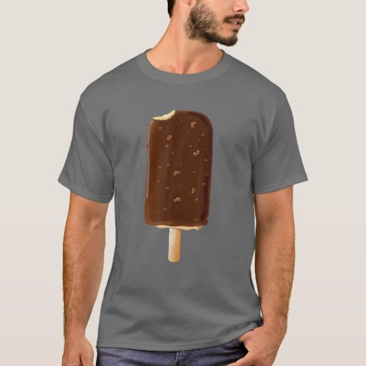 T-shirt Popsicle de crème glacée au chocolat (Devant)