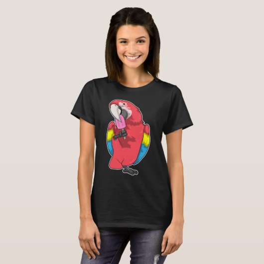 T-shirt Popsicle de perroquet (Devant entier)