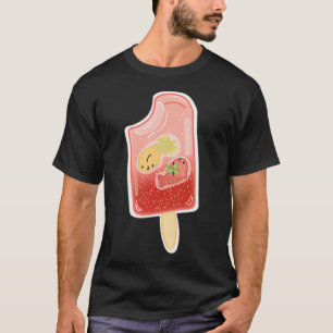 T-shirt Popsicle de poisson aux fruits fraise ananas