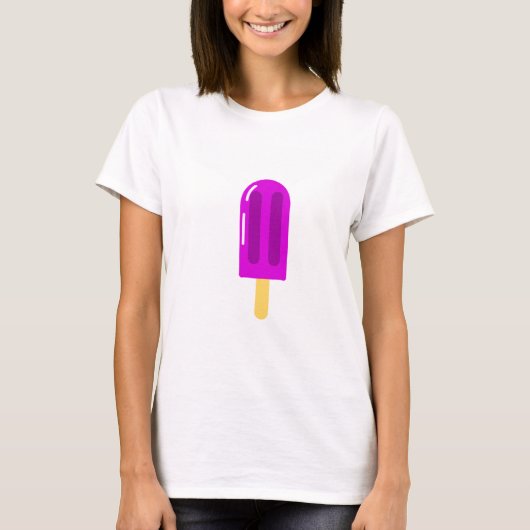 T-shirt Popsicle pourpre (Devant)