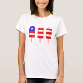 T-shirt Popsicles patriotiques (Devant)