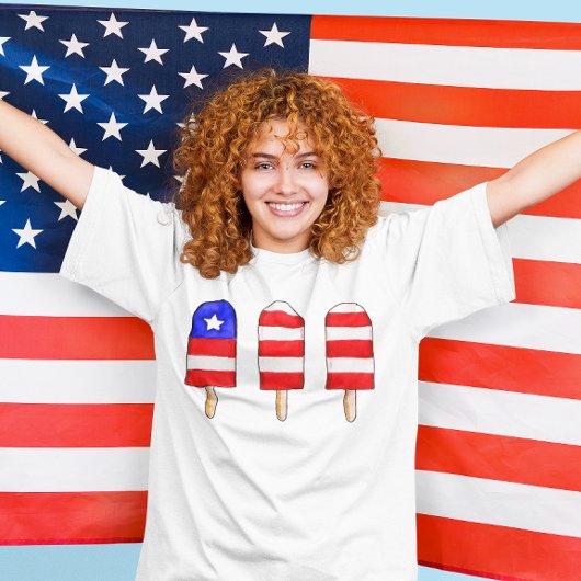 T-shirt Popsicles patriotiques