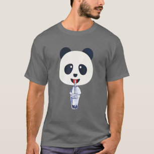 T-shirt Populaire Boba Bubble Lait Thé Smoothies Panda Smo