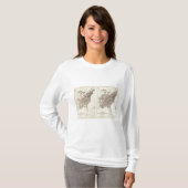 T-shirt Population 1830-1840 des USA (Devant entier)