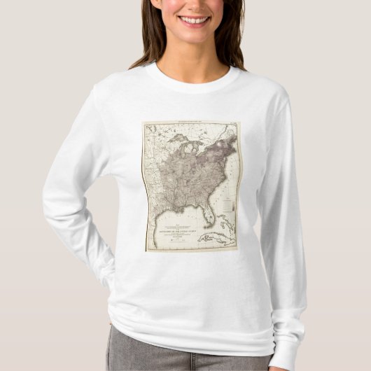 T-shirt Population 1850 des USA (Devant)