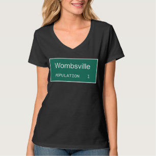 T-shirt Population de Wombsville 1 Chemise drôle pour Ba