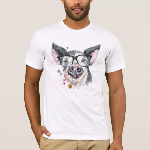 T-shirt Porc à la mode