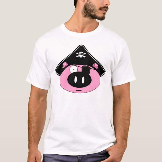 T-shirt porc de pirate de lil (Devant)