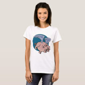 T-shirt Porc de vol (Devant entier)
