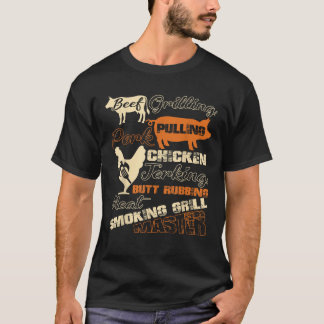 T-shirt Porc Grillant Le Boeuf Tirant Le Poulet Jouer