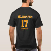 T-shirt Porc jaune (Dos)