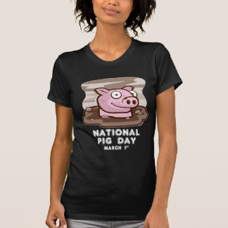 T-shirt Porc NATIONAL jour-FONCÉ