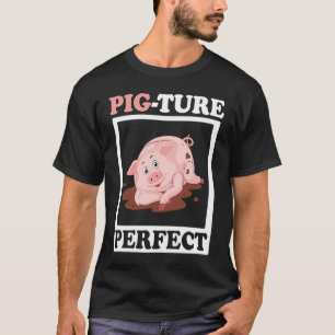 T-shirt Porc ture Ferme Parfaite Animal Fermier Cochon