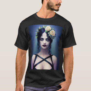 T-shirt Porcelaine craquée gothique Beauté