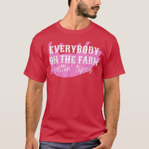T-shirt Porcs amusants, tous à la ferme, Gettin