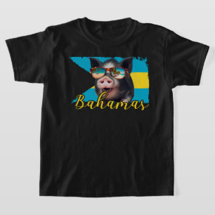 T-shirt Porcs nageurs des Bahamas - Aventure à la plage de