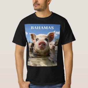 T-shirt Porcs Nageurs des Bahamas - Aventure de la Plage a