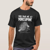 T-shirt Porcupine Grand Sharp Hugger Hedgehog Cuddle 2 (Devant)