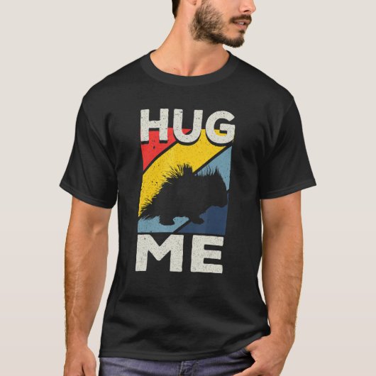 T-shirt Porcupine Hugs Hug Me (Devant)