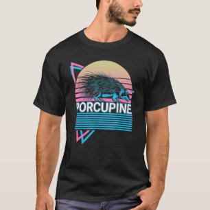 T-shirt Porcupine Retro