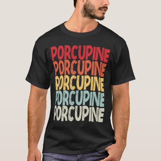 T-shirt Porcupine vintage (Devant)