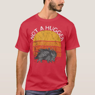 T-shirt Porcupine Vintage Sunset Not Hugger Quill Pig Natu