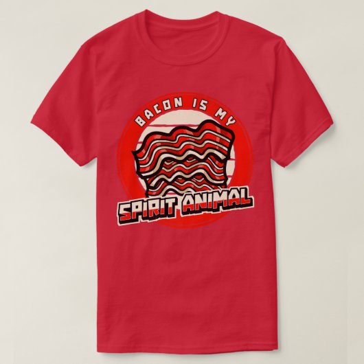T-shirt Pork Pig Meat Breakfast Bacon (Design devant)