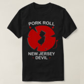 T-shirt Pork Roll New Jersey Devil Breakfast Food Pine Bar (Design devant)