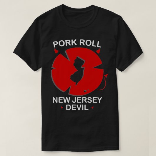 T-shirt Pork Roll New Jersey Devil Breakfast Food Pine Bar (Design devant)