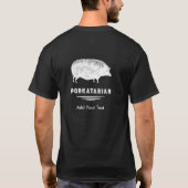 T-shirt Porkatarian Porkatarian Antique Pig Bacon Lover (Dos)